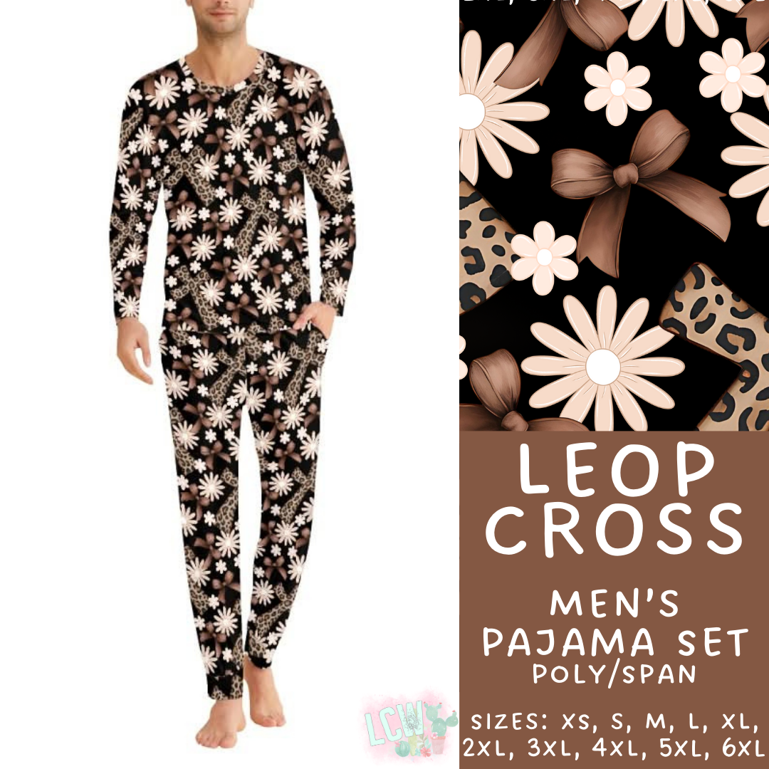 Batch #344 - Family Pajama Party - Closes 5/23 - ETA late July - Leop Cross Men's Pajama Set
