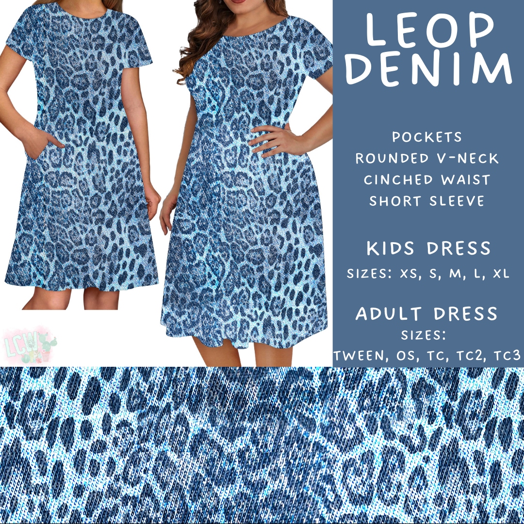 Batch #471 - November Request Run - Closes 1/2 - ETA late Feb - Leop Denim Adult & Kids Dresses