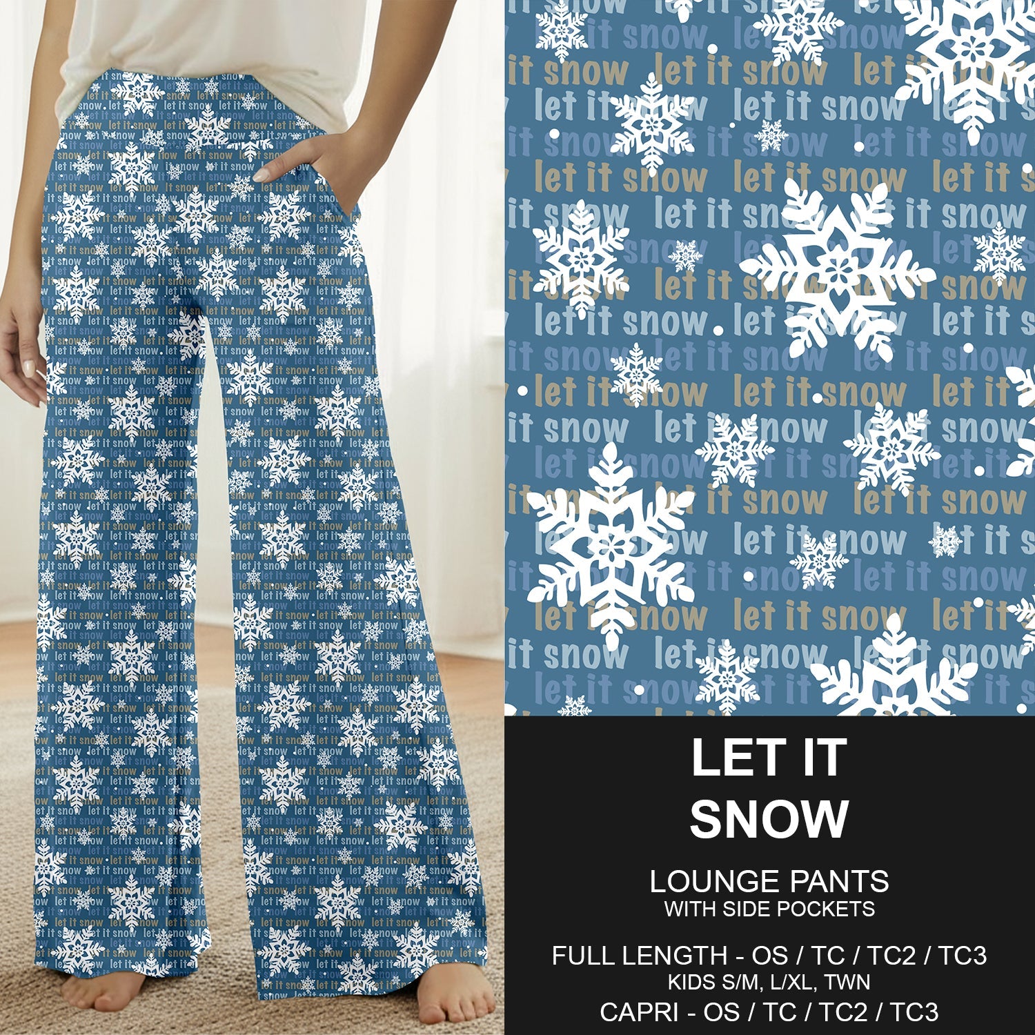 B312 - Preorder Let It Snow Lounge Pants (Closes 9/13. ETA: mid Nov.)
