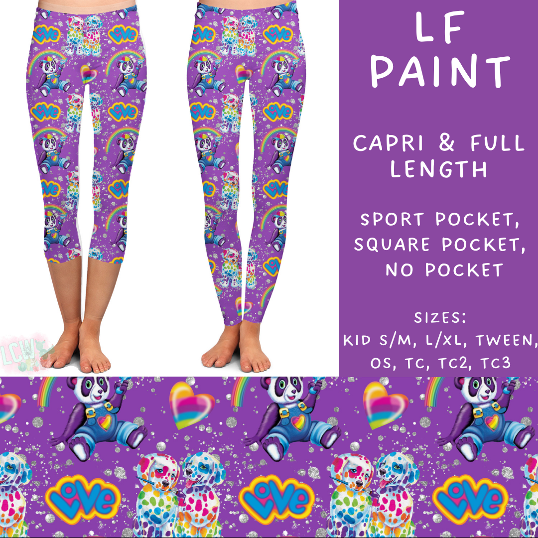 Batch #249 - October Request Run - Closes 12/6 - ETA late Jan - LF Paint Full and Capri Length Leggings