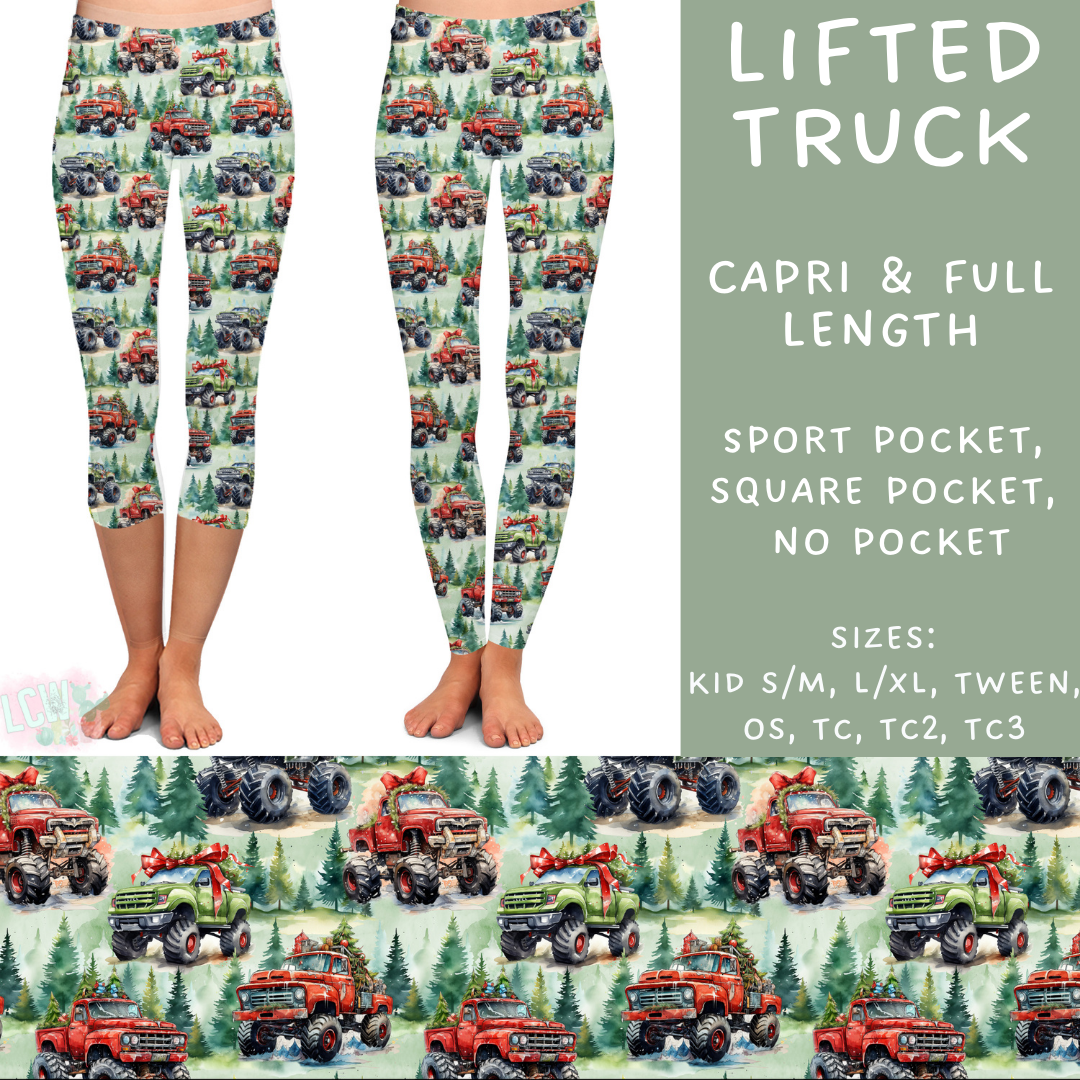 Batch #231 - Tis The Season - Closes 10/31 - ETA early/mid Dec - Lifted Truck Full and Capri Length Leggings