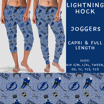 Batch #243 - Hockey - Closes 11/25 - ETA mid Jan - Lightning Hock Full and Capri Length Joggers