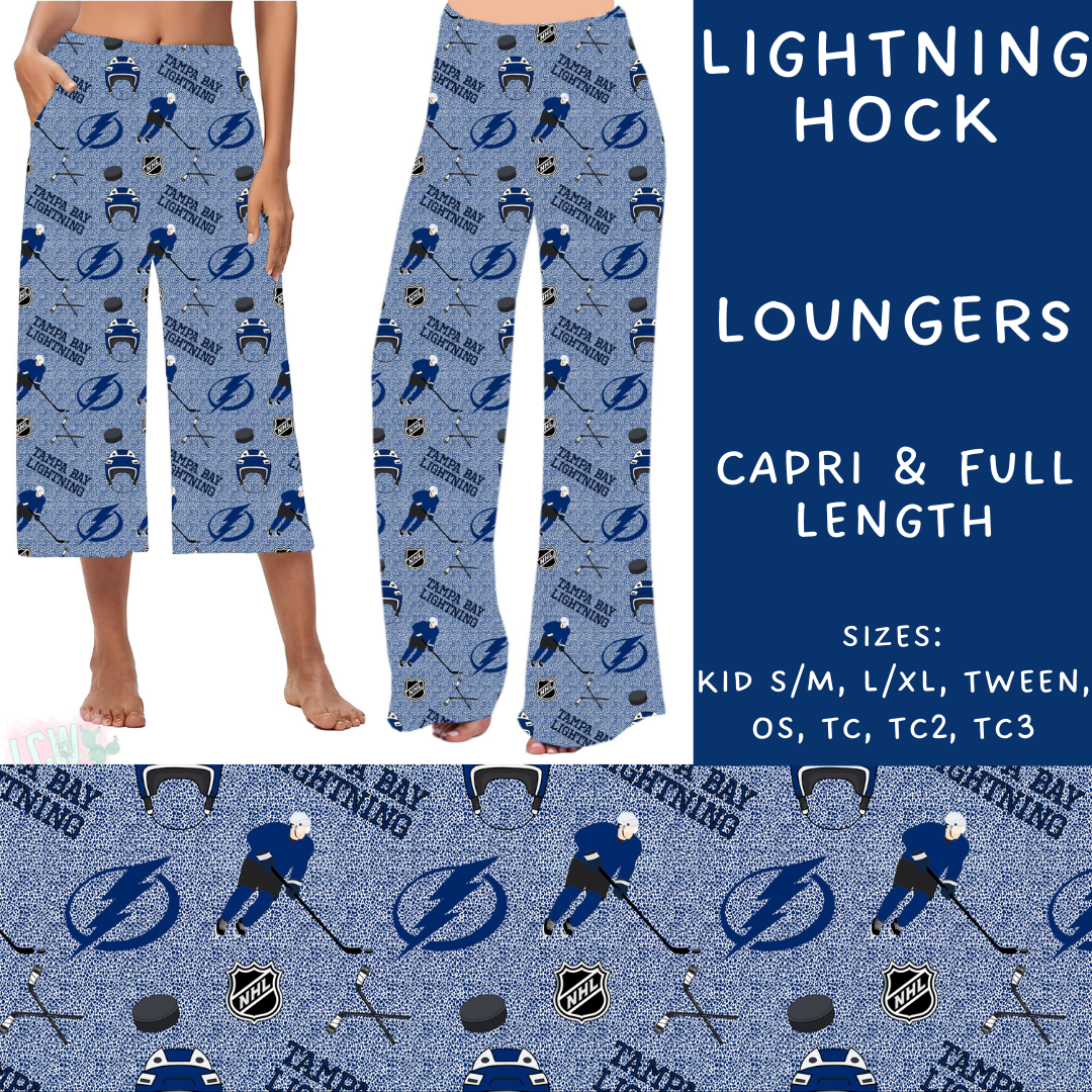 Batch #243 - Hockey - Closes 11/25 - ETA mid Jan - Lightning Hock Capri and Full Length Loungers