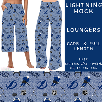 Batch #243 - Hockey - Closes 11/25 - ETA mid Jan - Lightning Hock Capri and Full Length Loungers