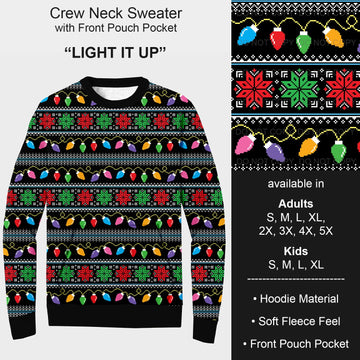 B185 - Preorder Light It Up Sweater w/ Front Pocket (Closes 10/01. ETA early Dec.)