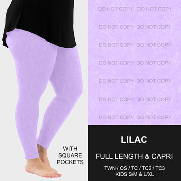 B216 - Preorder Lilac Leggings w/ Pockets (Closes 3/09. ETA: late May)