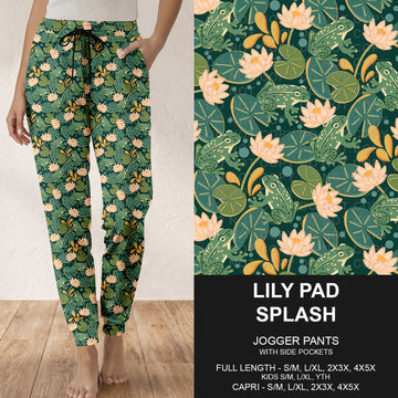 B319 - Preorder Lily Pad Splash Joggers (Closes 11/01. ETA: early Jan.)