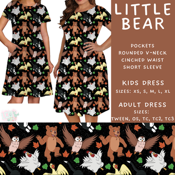 Batch #456 - Storybook Collection 4 - Closes 11/28 - ETA late Jan - Little Bear Womens & Girls Dress