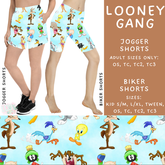 Ready To Ship  - Looney Gang Biker Shorts - TC2