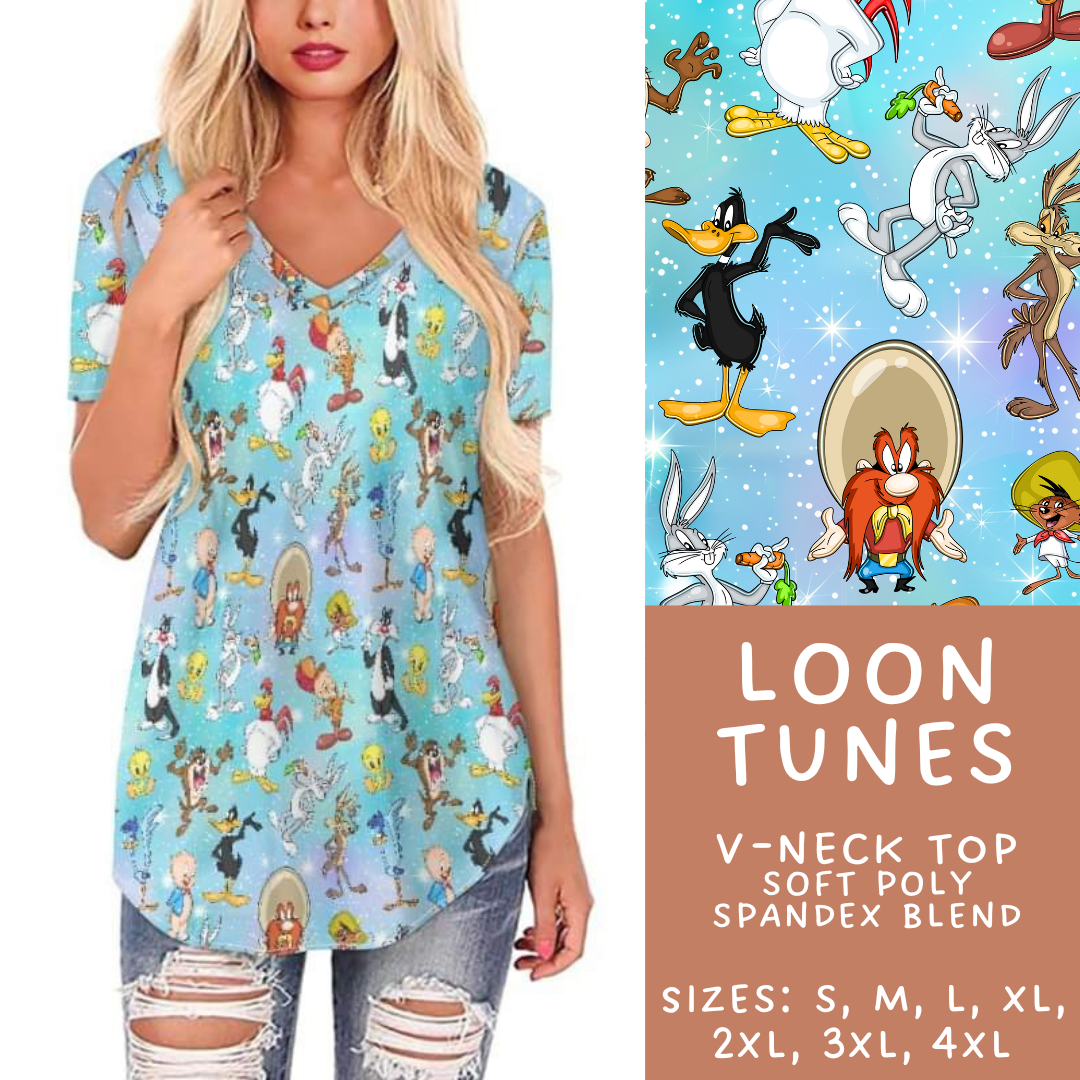 Batch #247 - Cool Characters 6 - Closes 12/2 - ETA late Jan - Loon Tunes V-Neck Tee