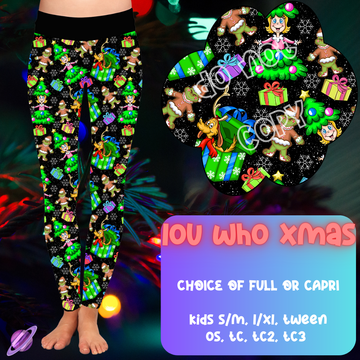 LOU WHO XMAS - CHRISTMAS RUN - LEGGING/CAPRI PREORDER CLOSING 9/29