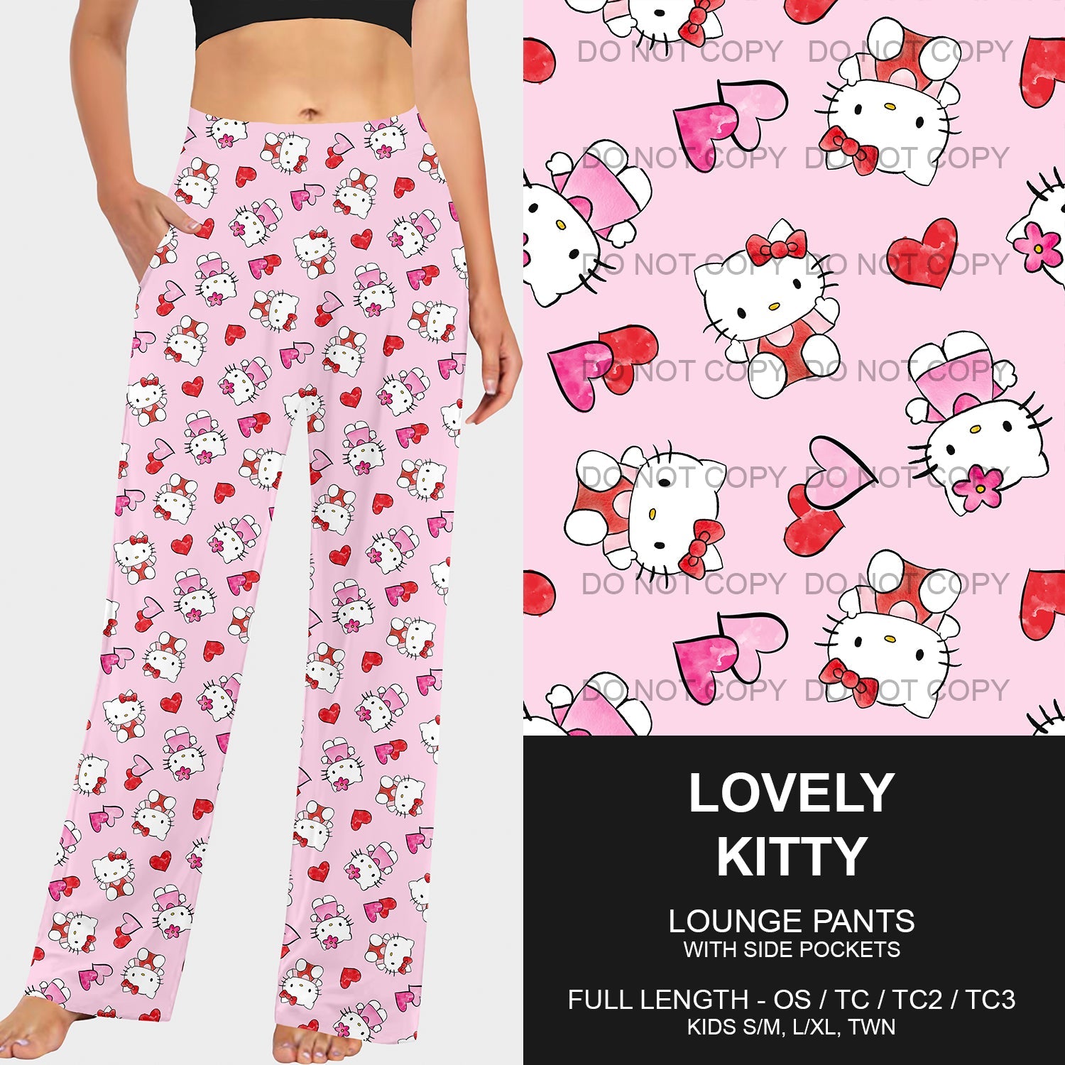 B196 - Preorder Lovely Kitty Lounge Pants (Closes 11/24. ETA late Jan.)