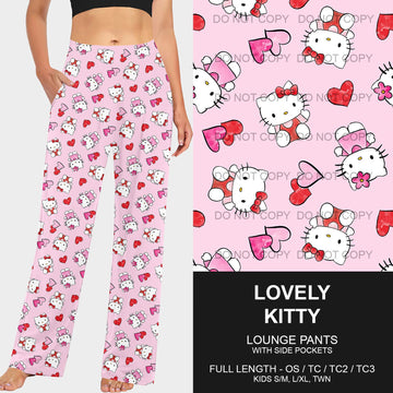 B196 - Preorder Lovely Kitty Lounge Pants (Closes 11/24. ETA late Jan.)