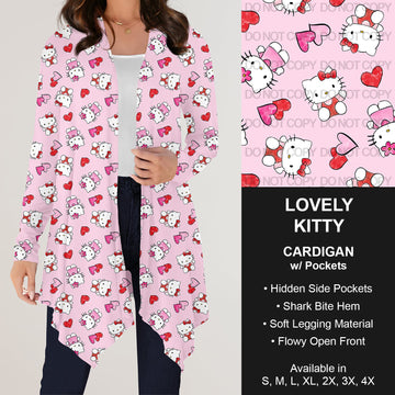 B196 Preorder - Lovely Kitty Cardigan w/ Pockets (Closes 11/24. ETA: late Jan.)