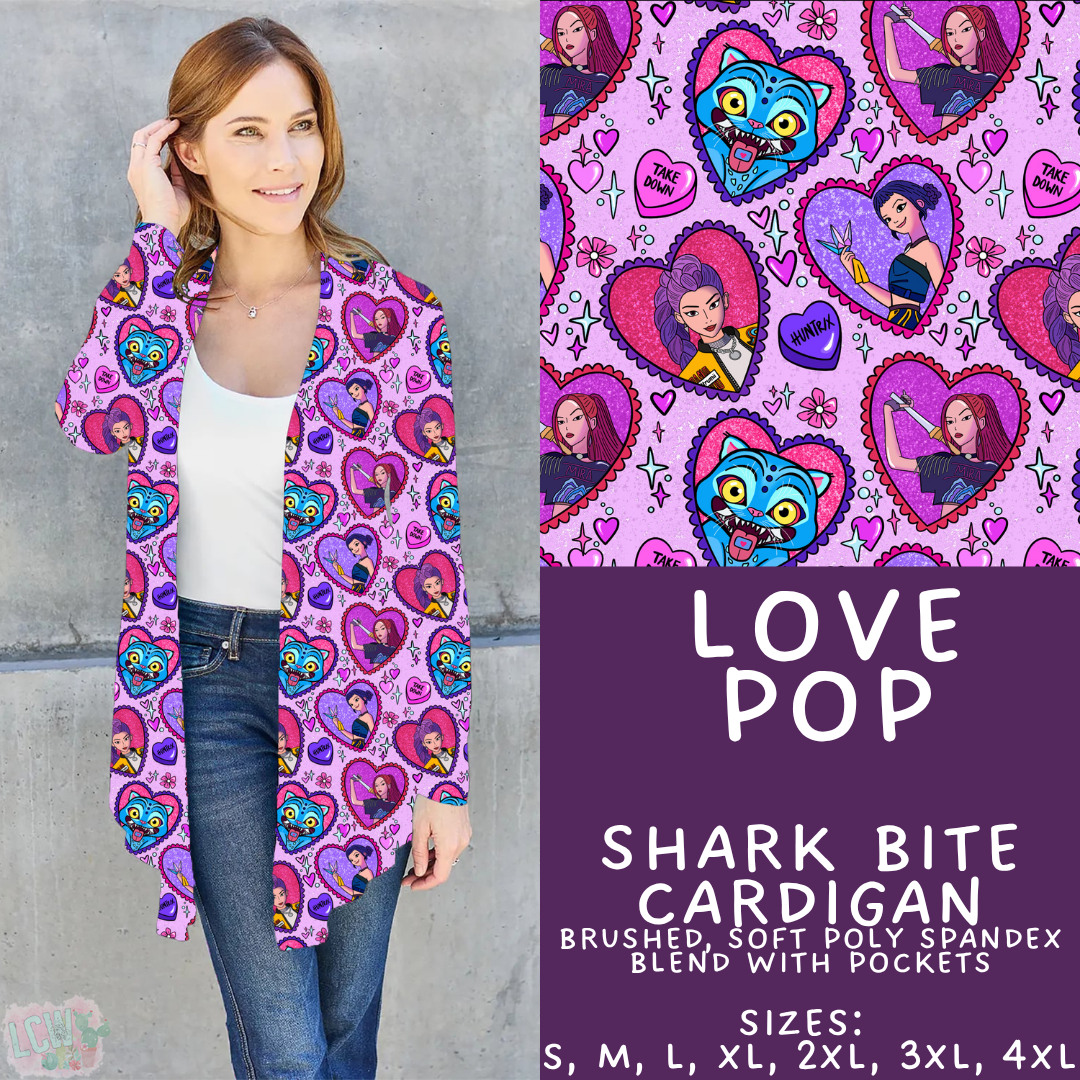 Batch #457 - Magical Character Love Collection - Closes 12/1 - ETA mid Jan - Love Pop Cardigan
