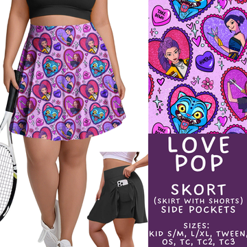 Batch #457 - Magical Character Love Collection - Closes 12/1 - ETA mid Jan - Love Pop Alien Skort
