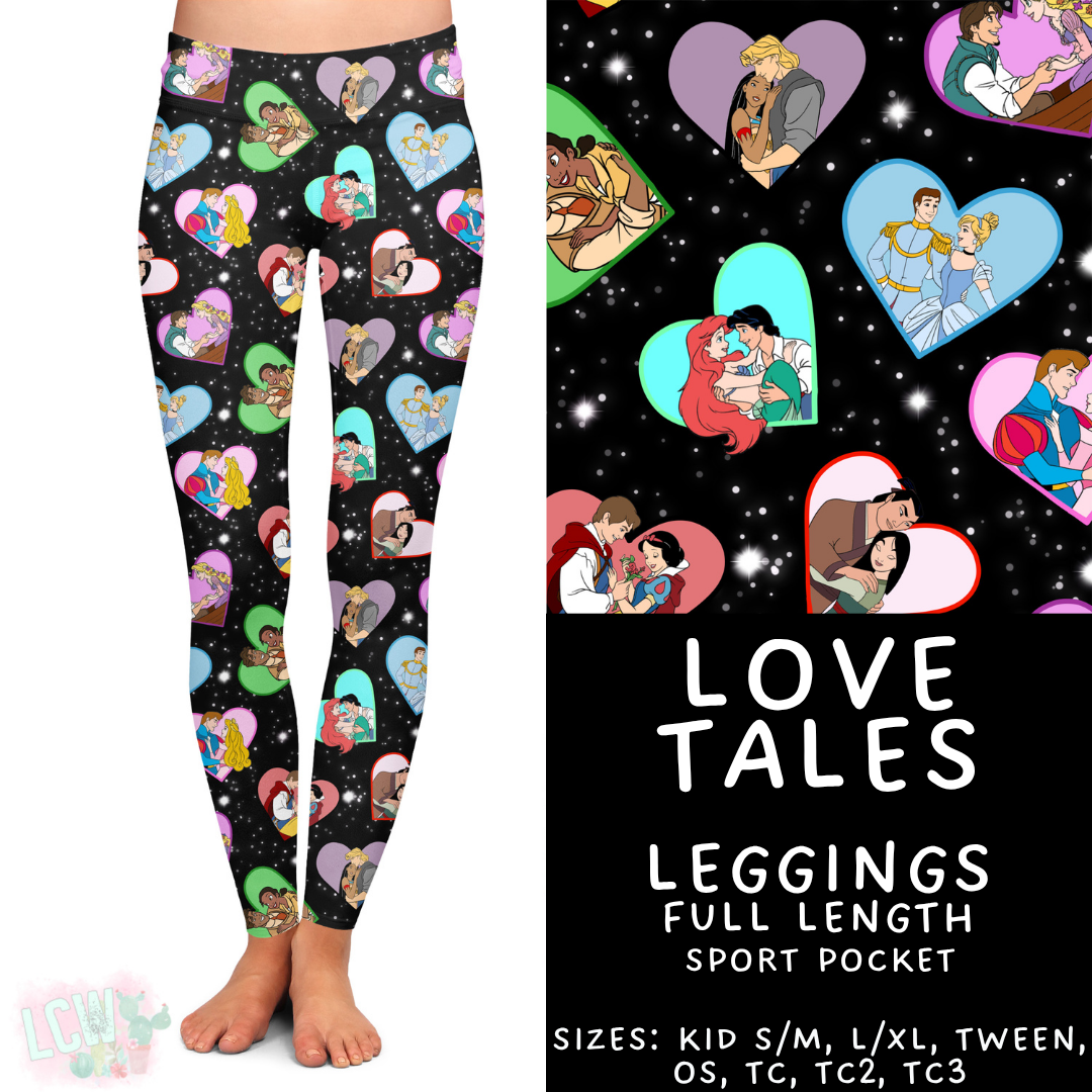 Batch #457 - Magical Character Love Collection - Closes 12/1 - ETA mid Jan - Love Tales Full Length Leggings