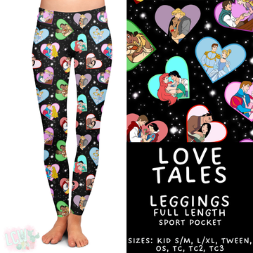 Batch #457 - Magical Character Love Collection - Closes 12/1 - ETA mid Jan - Love Tales Full Length Leggings