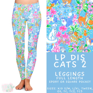 Ready to Ship - LP Dis Cats 2 Full Length Leggings - Sport Pockets TC