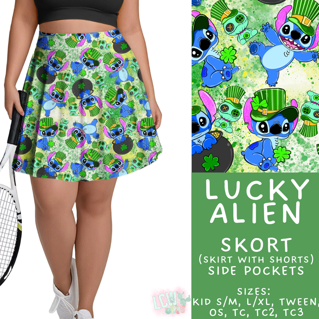 Batch #463 - Magical Characters Lucky - Closes 12/15 - ETA early Feb - Lucky Alien Skort