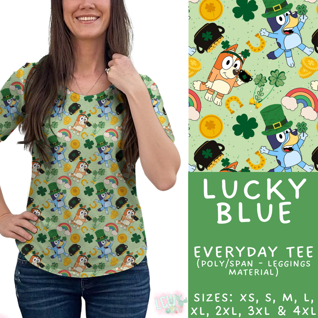 Batch #463 - Magical Characters Lucky - Closes 12/15 - ETA early Feb - Lucky Blue Everyday Tee