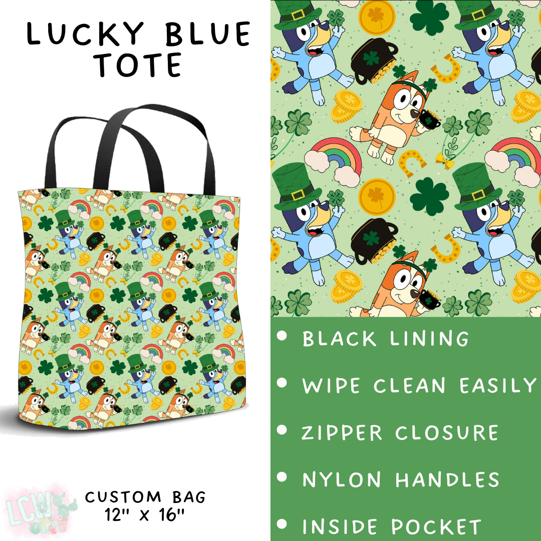 Batch #463 - Magical Characters Lucky - Closes 12/15 - ETA early Feb - Lucky Blue Tote