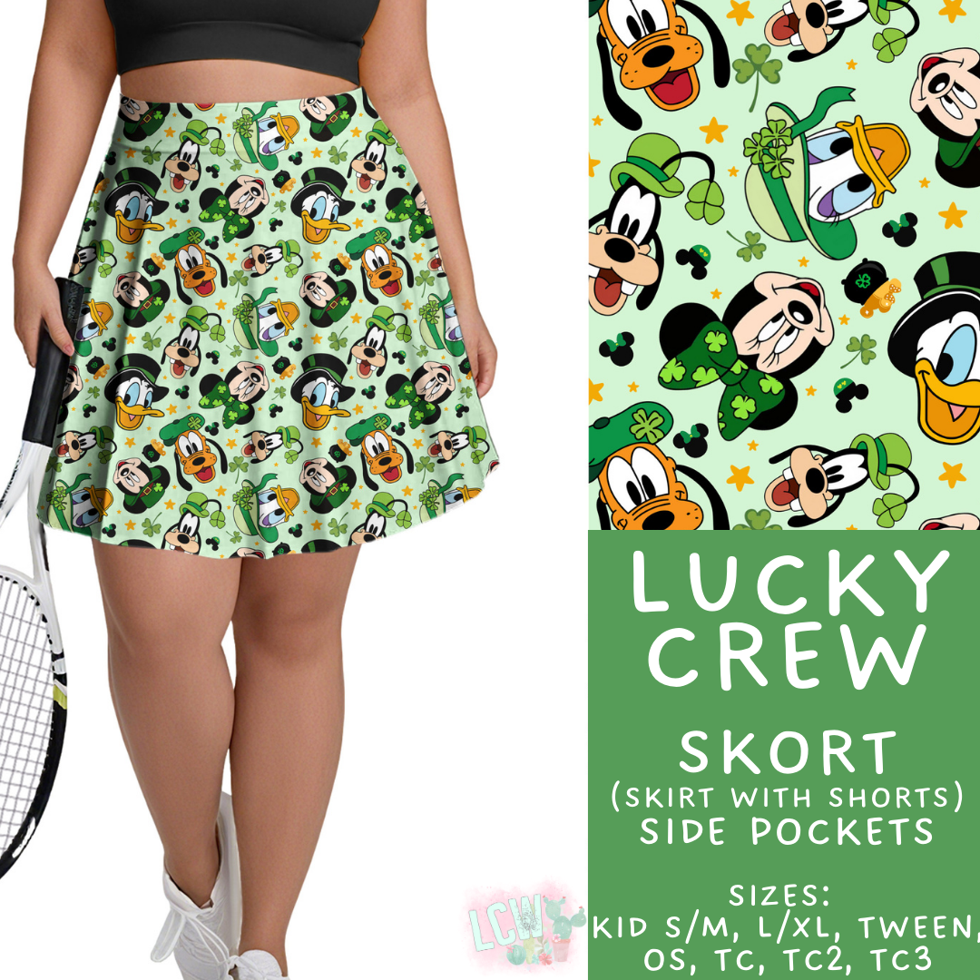 Batch #463 - Magical Characters Lucky - Closes 12/15 - ETA early Feb - Lucky Crew Skort