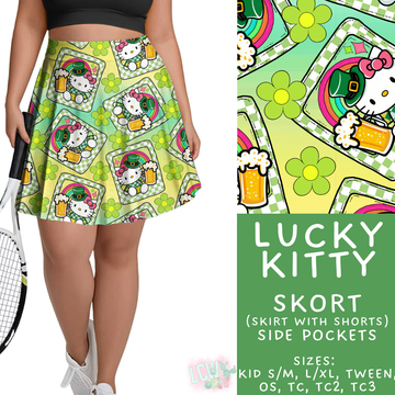 Batch #463 - Magical Characters Lucky - Closes 12/15 - ETA early Feb - Lucky Kitty Skort