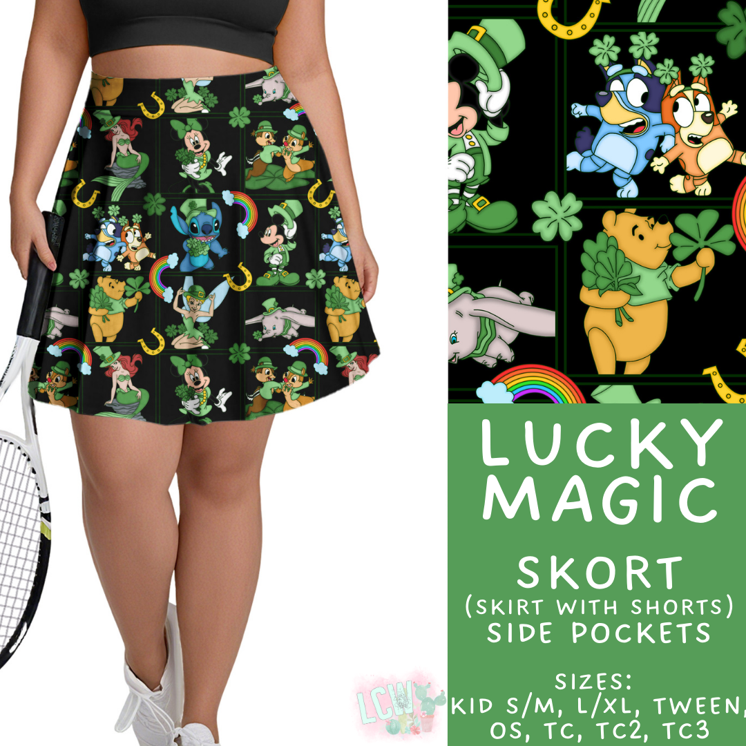 Batch #463 - Magical Characters Lucky - Closes 12/15 - ETA early Feb - Lucky Magic Skort