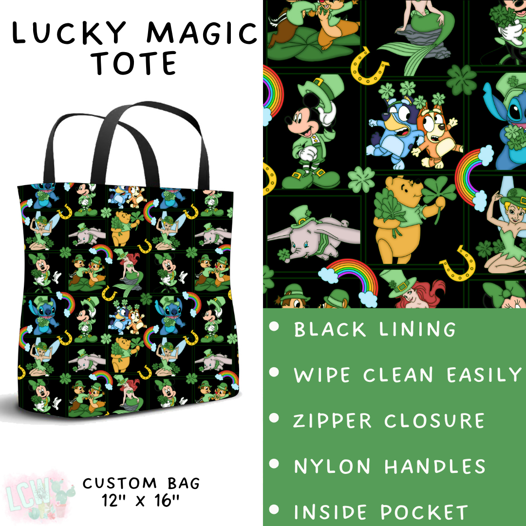 Batch #463 - Magical Characters Lucky - Closes 12/15 - ETA early Feb - Lucky Magic Tote