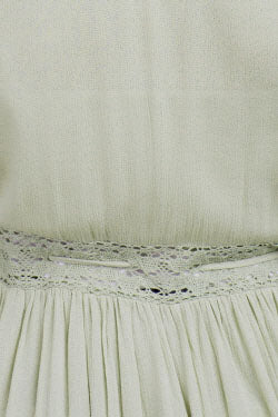 Lace Insert Maxi Cover-up Kimono