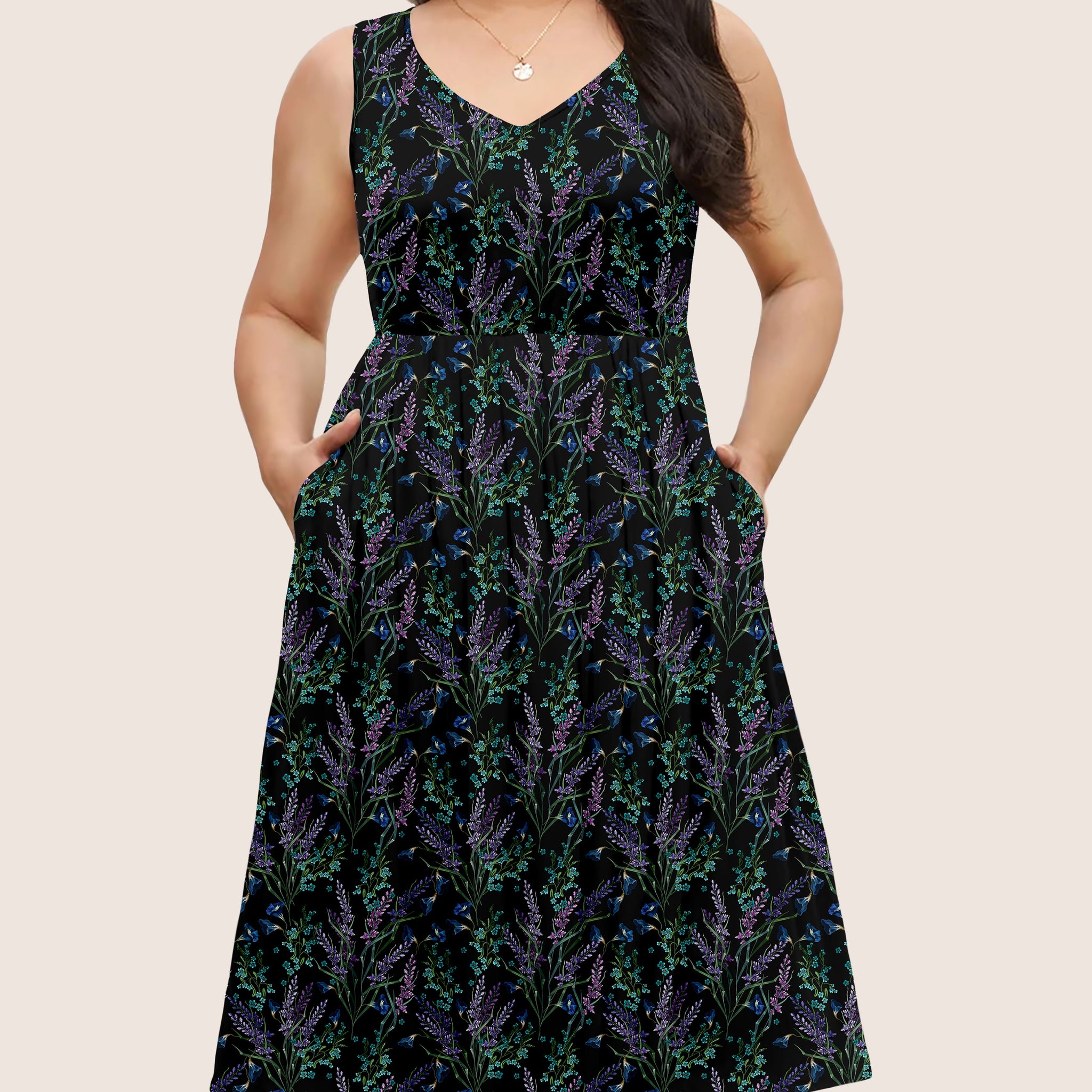 RTS - Lavender Meadow Pocket Dress