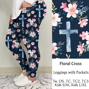 Floral Cross | Leggings/Capri/ Joggers | Run ends 1/2 | ETA 32 Days