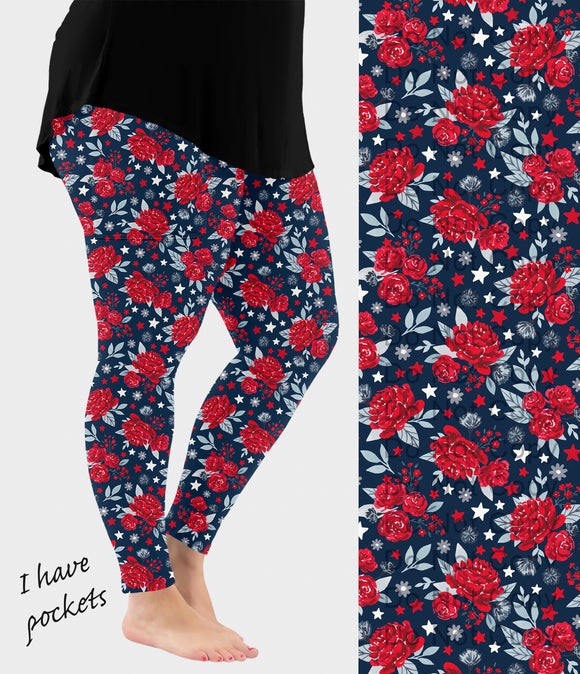 RTS - Liberty Floral Leggings w/ Pockets
