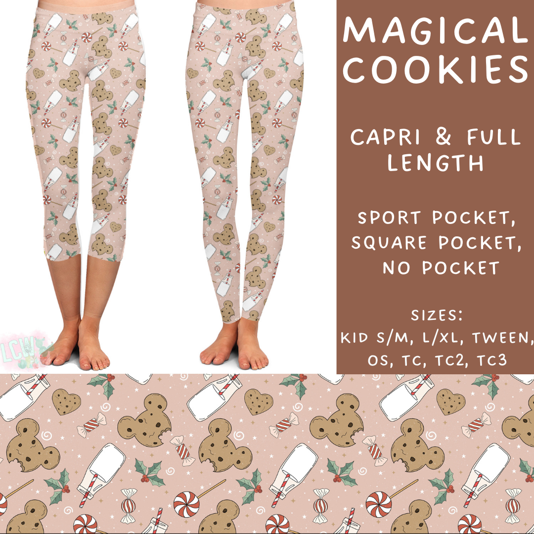 Batch #228 - Christmas Magic 2 - Closes 10/31 - ETA early/mid Dec - Magical Cookies Full and Capri Length Leggings