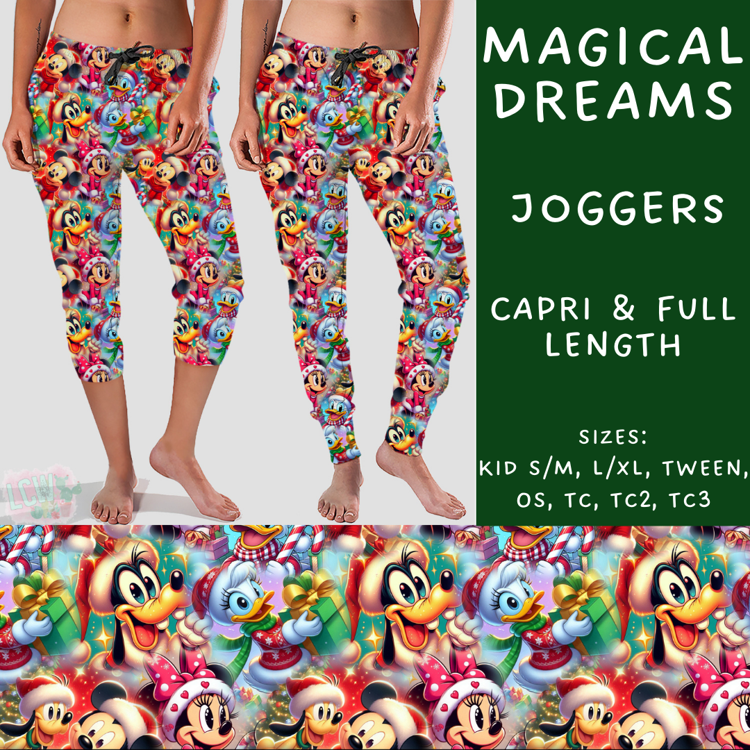 Batch #228 - Christmas Magic 2 - Closes 10/31 - ETA early/mid Dec - Magical Dreams Full and Capri Length Joggers