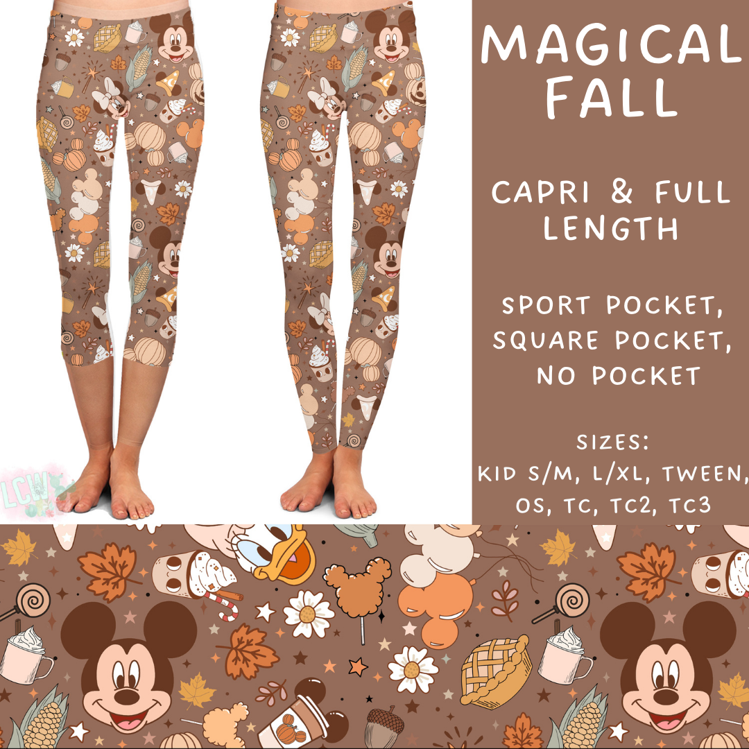 Batch #210 - Magical Fall - Closes 10/4 - ETA mid Nov - Magical Fall Full and Capri Length Leggings