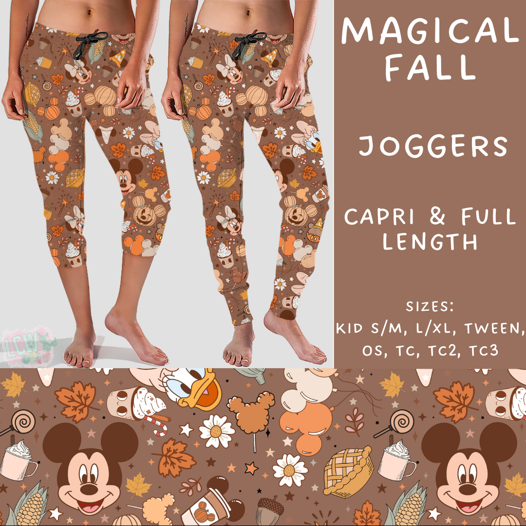 Batch #210 - Magical Fall - Closes 10/4 - ETA mid Nov - Magical Fall Full and Capri Length Joggers