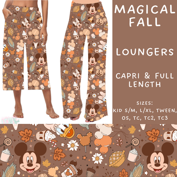 Batch #210 - Magical Fall - Closes 10/4 - ETA mid Nov - Magical Fall Capri and Full Length Loungers