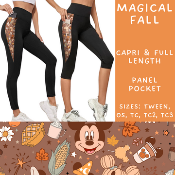 Batch #212 - Magical Fall Sets - Closes 10/8 - ETA mid Nov - Magical Fall Panel Pocket Full and Capri Length Leggings