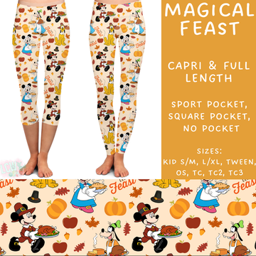 Batch #210 - Magical Fall - Closes 10/4 - ETA mid Nov - Magical Feast Full and Capri Length Leggings