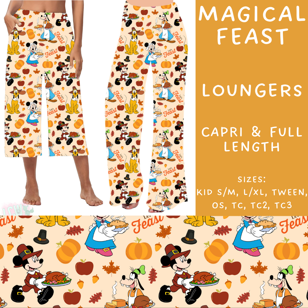 Batch #210 - Magical Fall - Closes 10/4 - ETA mid Nov - Magical Feast Capri and Full Length Loungers