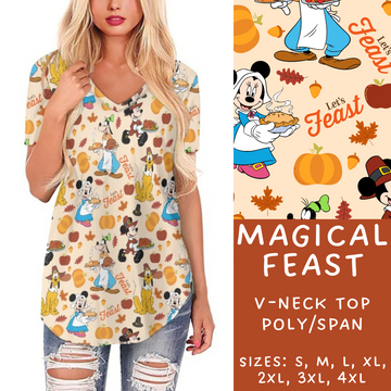 Batch #212 - Magical Fall Sets - Closes 10/8 - ETA mid Nov - Magical Feast V-Neck Tee