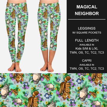 RTS - Magical Neighbor Leggings w/ Pockets