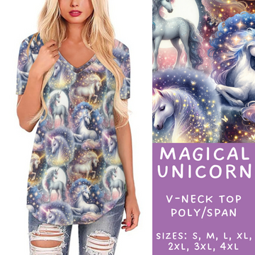 Batch #209 - Fun Run 5 - Closes 10/2 - ETA mid Nov - Magic Unicorn V-Neck Tee