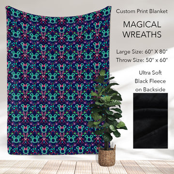 B186 - Pre-Order Magical Wreaths Fleece Blanket (Closes 10/04. ETA: early Dec)