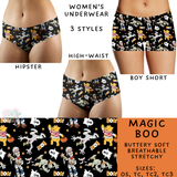 Ready To Ship - Magic Boo Women's Underwear - Boy Short OS