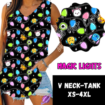 MAGIC LIGHTS -PPO12 - V-NECK TANK PREORDER CLOSING 10/8