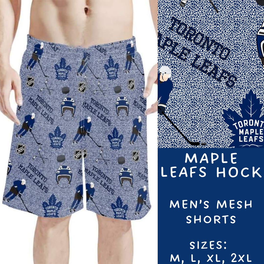 Batch #243 - Hockey - Closes 11/25 - ETA mid Jan - Maple Leafs Hock Men's Shorts