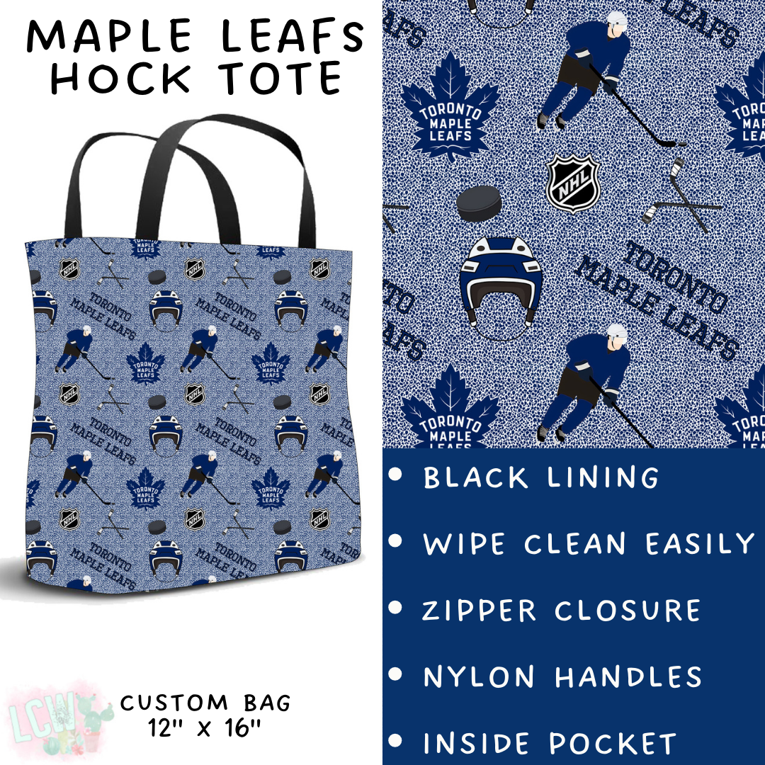 Batch #243 - Hockey - Closes 11/25 - ETA mid Jan - Maple Leafs Hock Tote